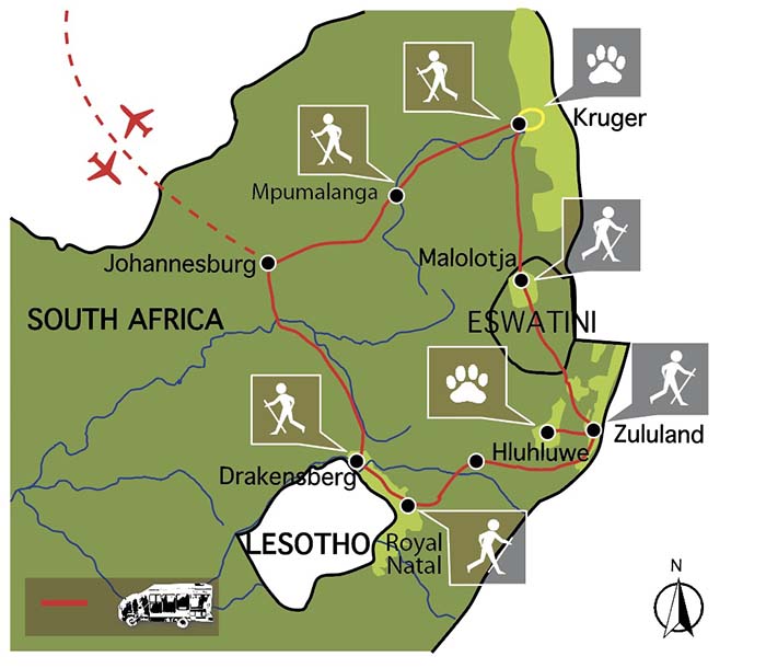 Carte du voyage