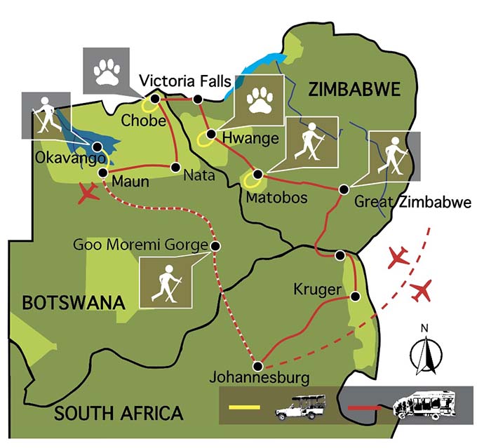 Carte du voyage