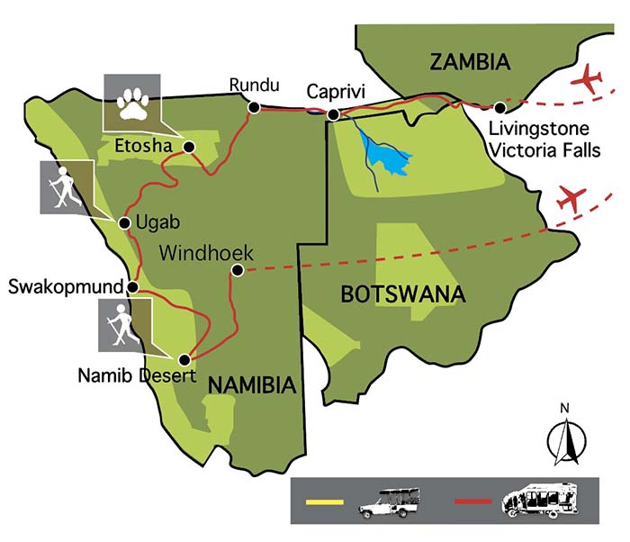 Carte du voyage