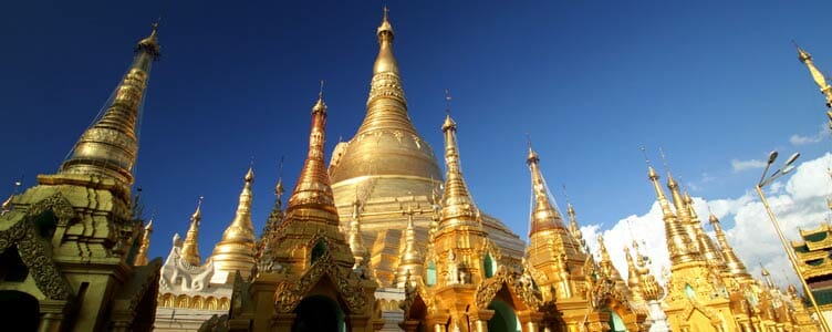Pagode Shwedagon à Yangon en Birmanie