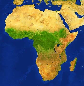 Carte des déserts en Afrique